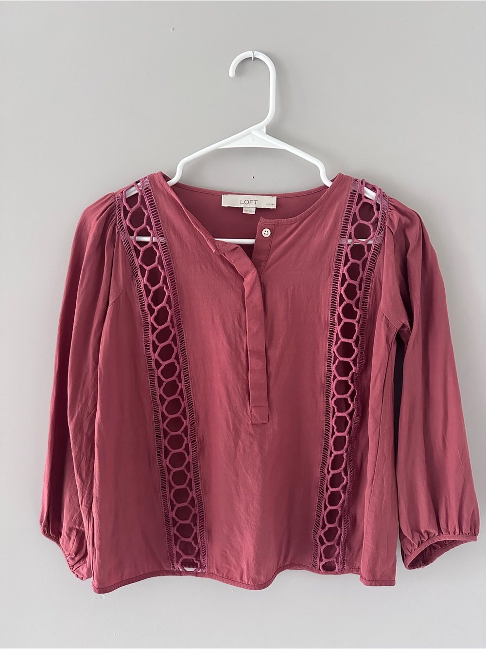LOFT Dusty Rose Blouse